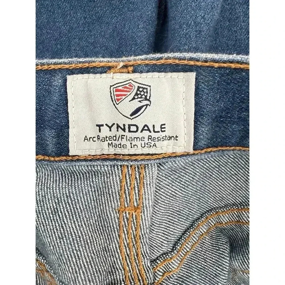 Tyndale FRMC Jeans Flame Resistant Pants F290T Blue Relaxed Carpenter 36x32 EUC - Picture 11 of 16